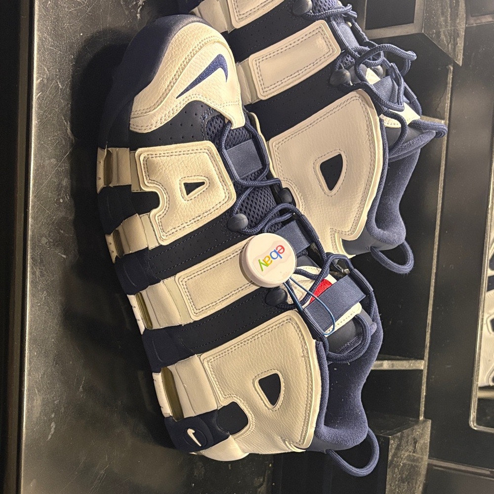 Nike olympic air uptempo scottie pippen Navy and White  mens size 13